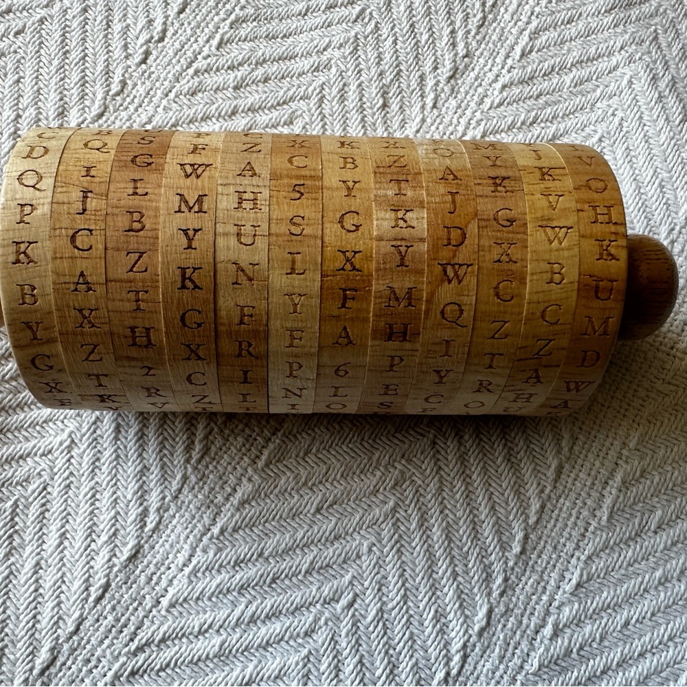 Cypher Wheel Secret Decider Thomas Jefferson Replica All Wood